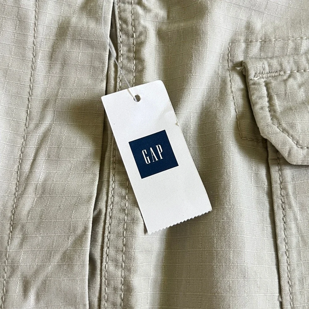 Gap Ripstop Cargo Pants NWT Drawstring Khaki Tan Mens XXL Outdoor Lightweight